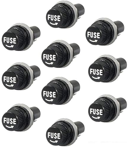 Amazon | サトーパーツ ヒューズホルダ 筒型ネジ式 適合ヒューズ管